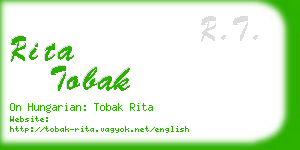 rita tobak business card